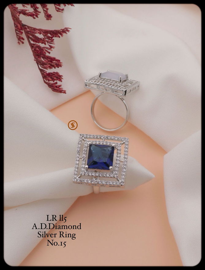 Lr Rose Gold And Silver Ad Diamond Ring Wholesalers In Delhi
